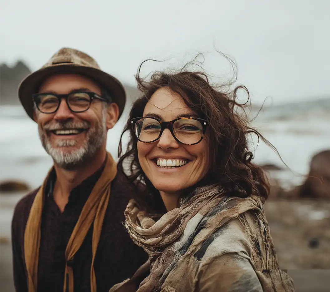 older couple smiling
